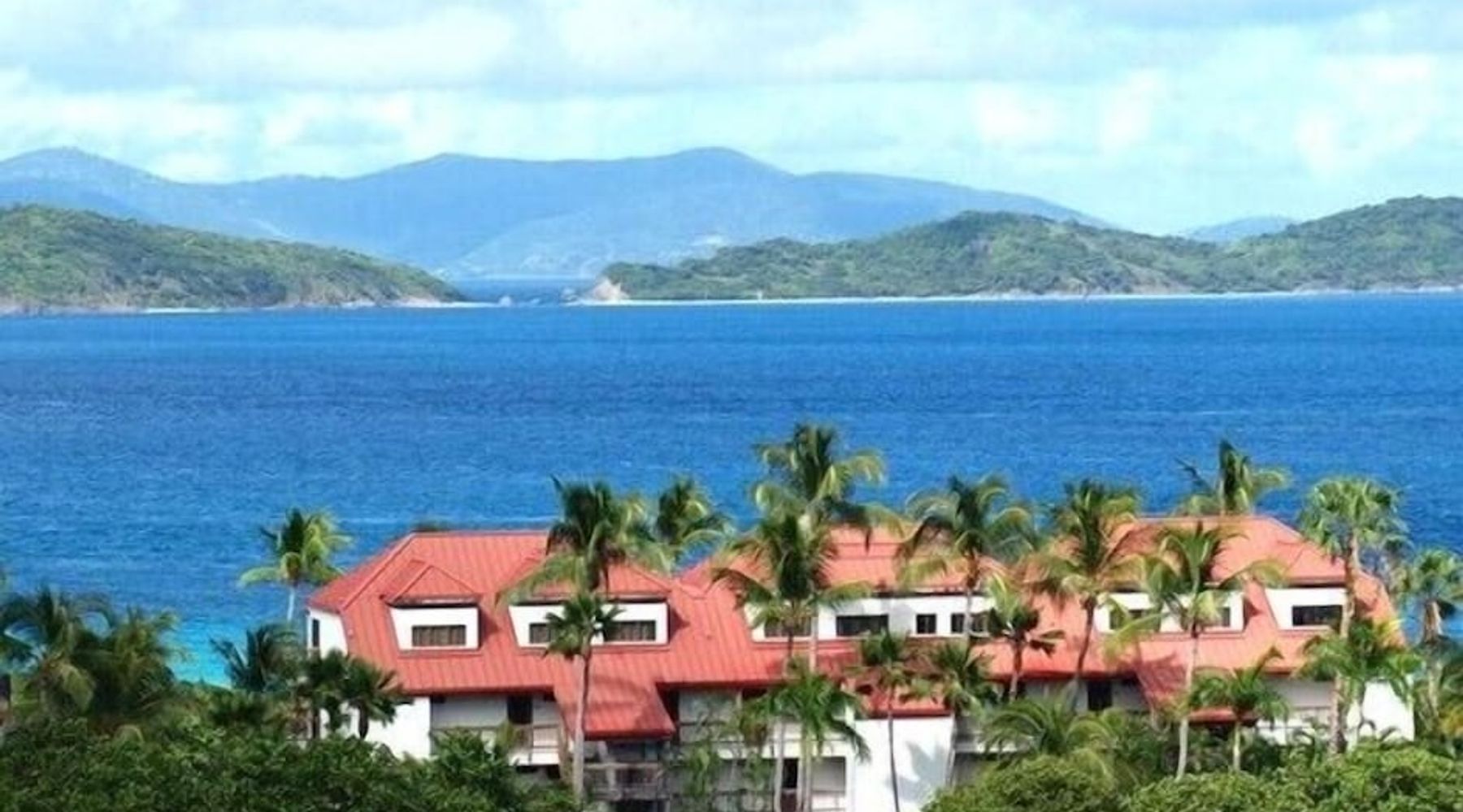 Aerial view of the building