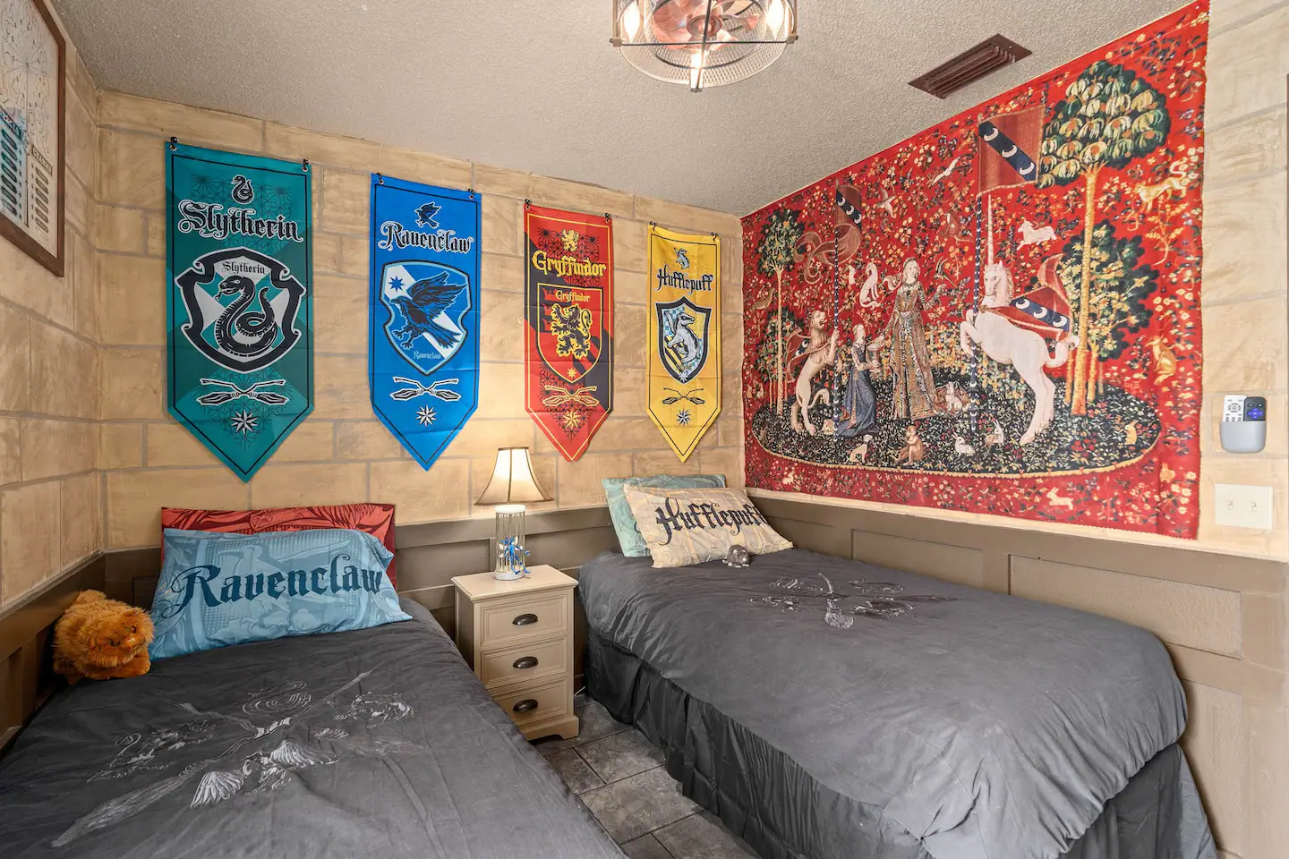 Student dormitory representing all houses.