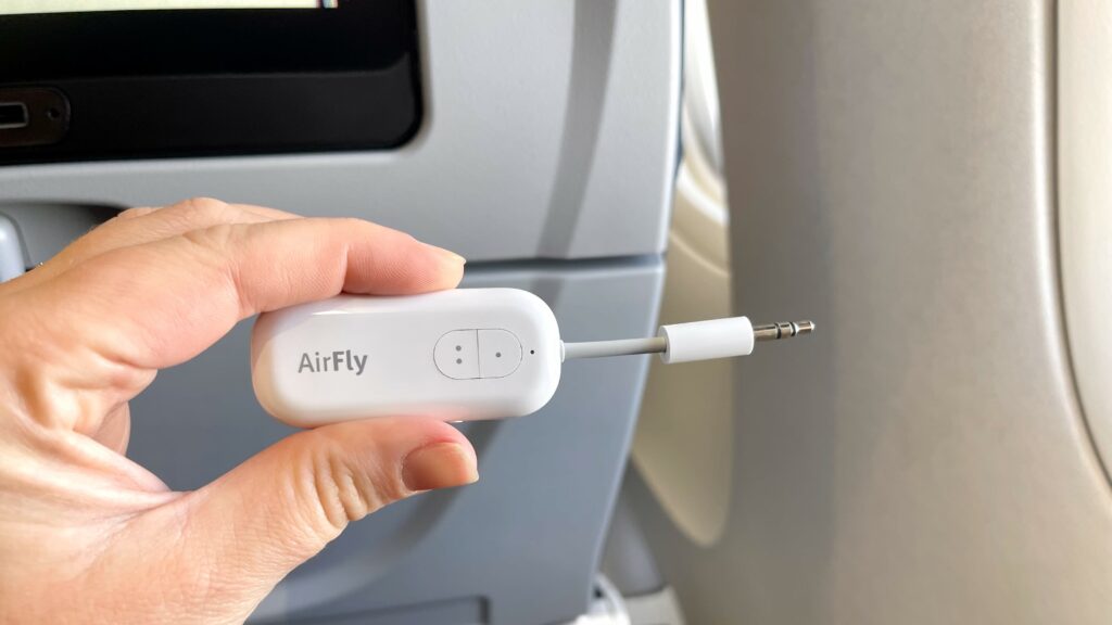 The bluetooth transmitter can connect your wireless headphones to devices with audio jacks.