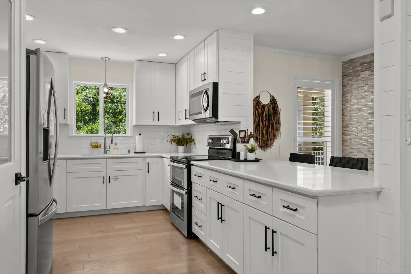 Fully stocked and equipped kitchen