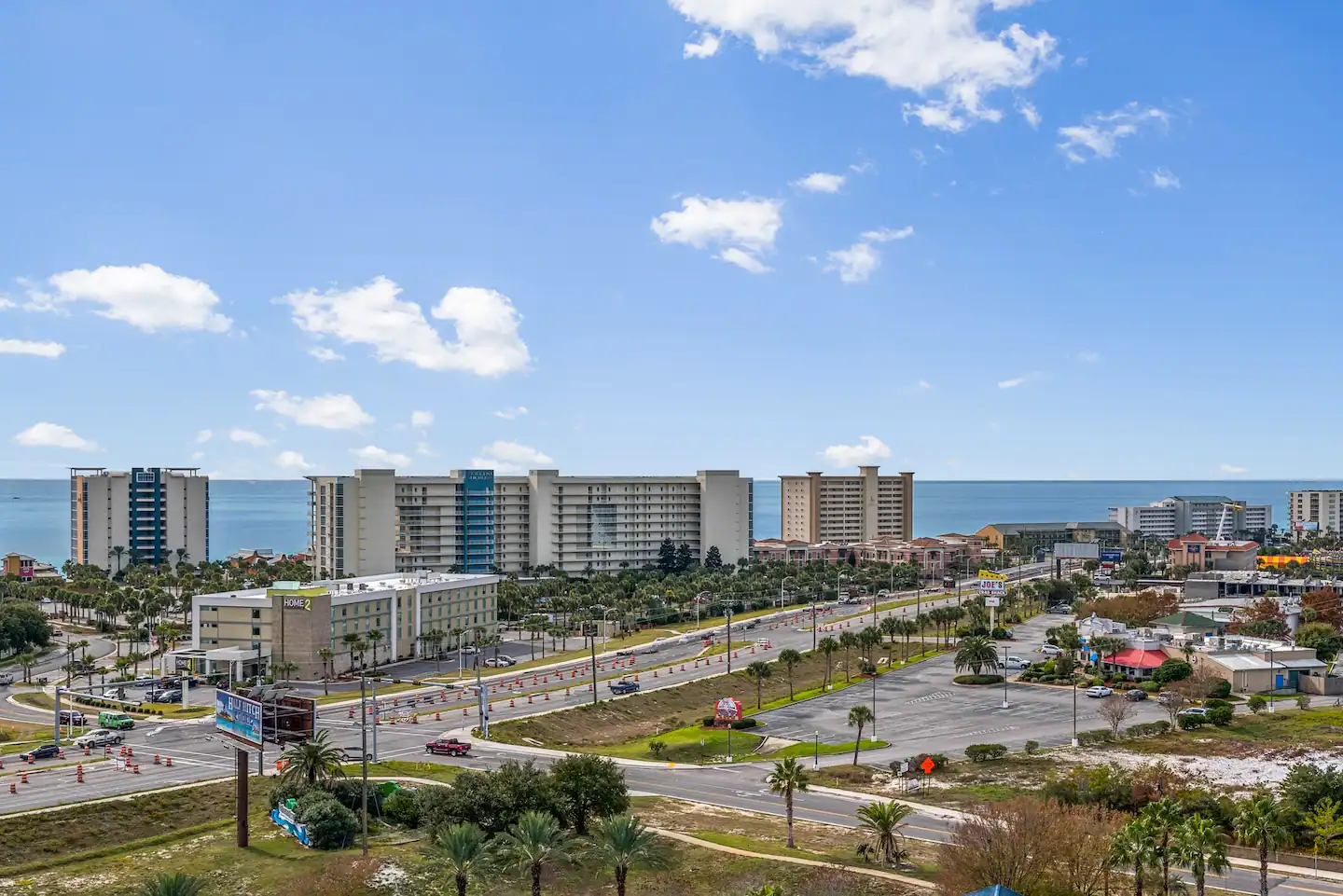 Stunning view from penthouse balcony