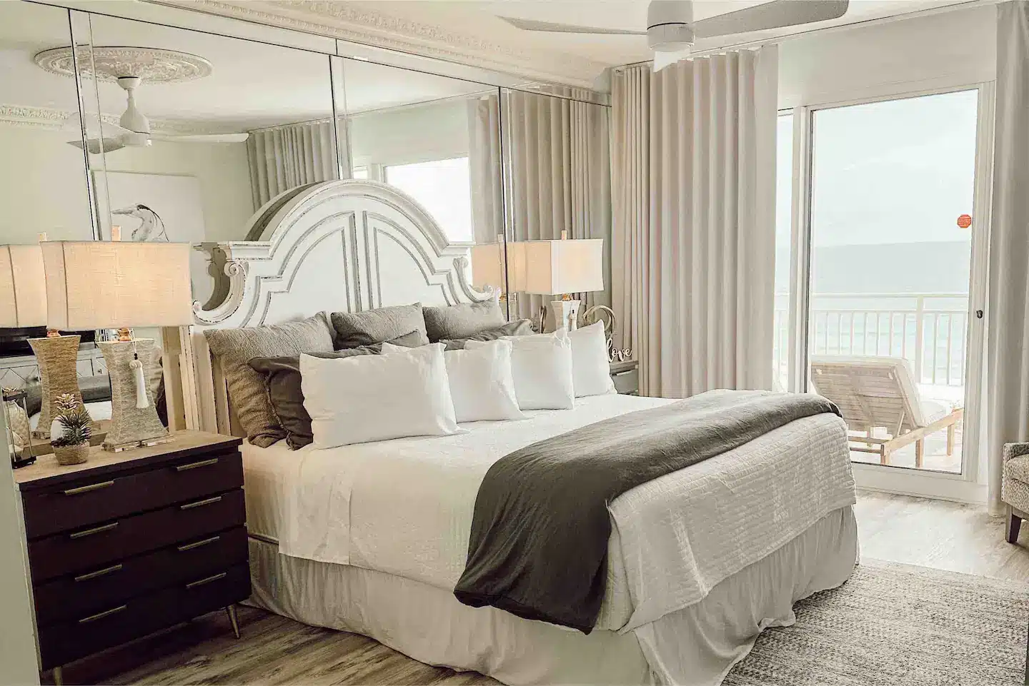 Master bedroom with an amazing view