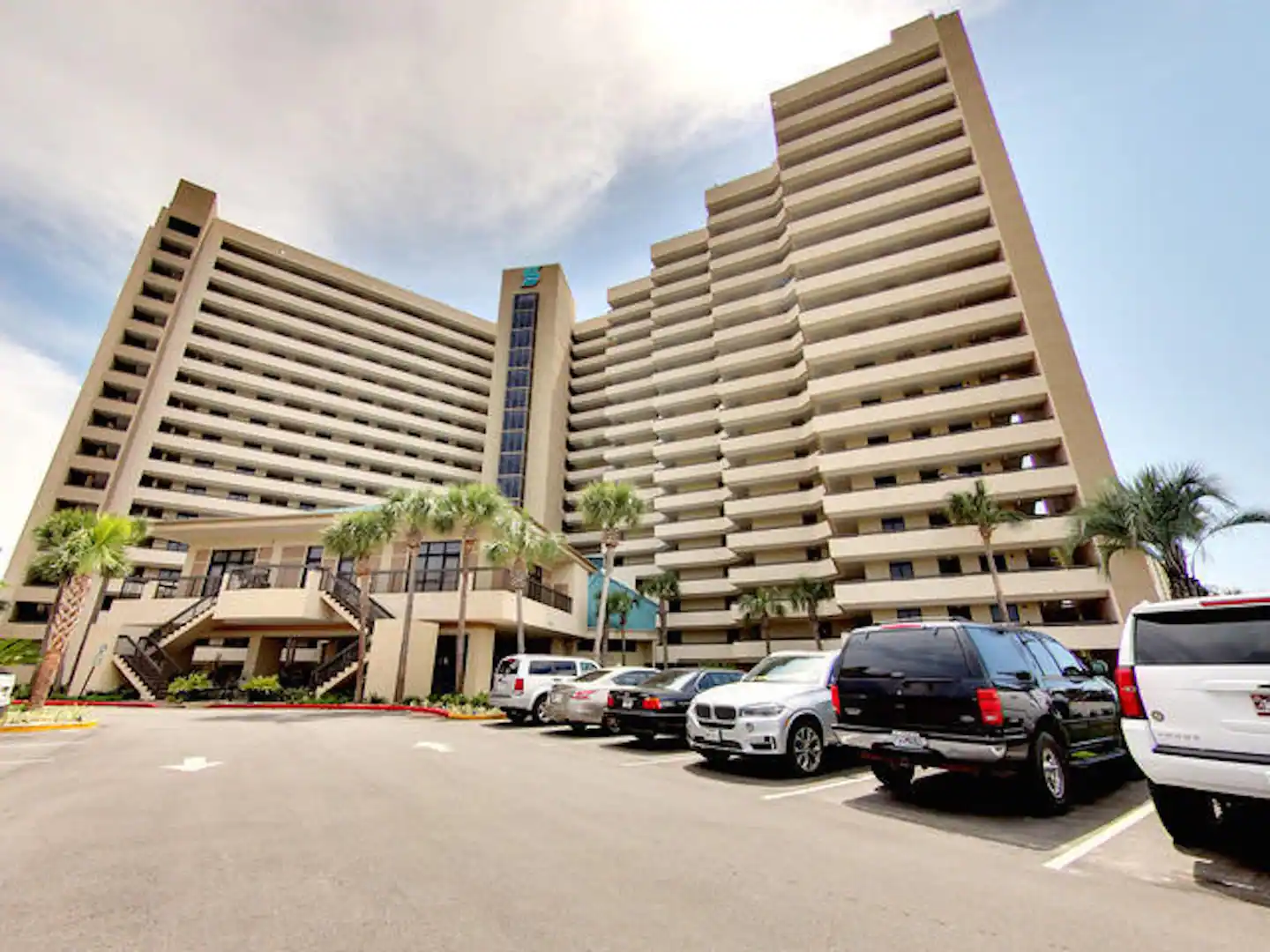 Front view of the Sundestin Beach Resort.